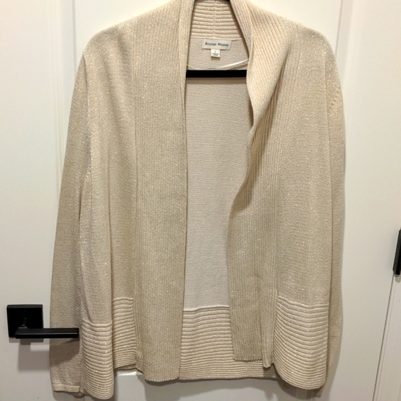 Golden shimmer cowl neck sweater - Picture 1 of 3